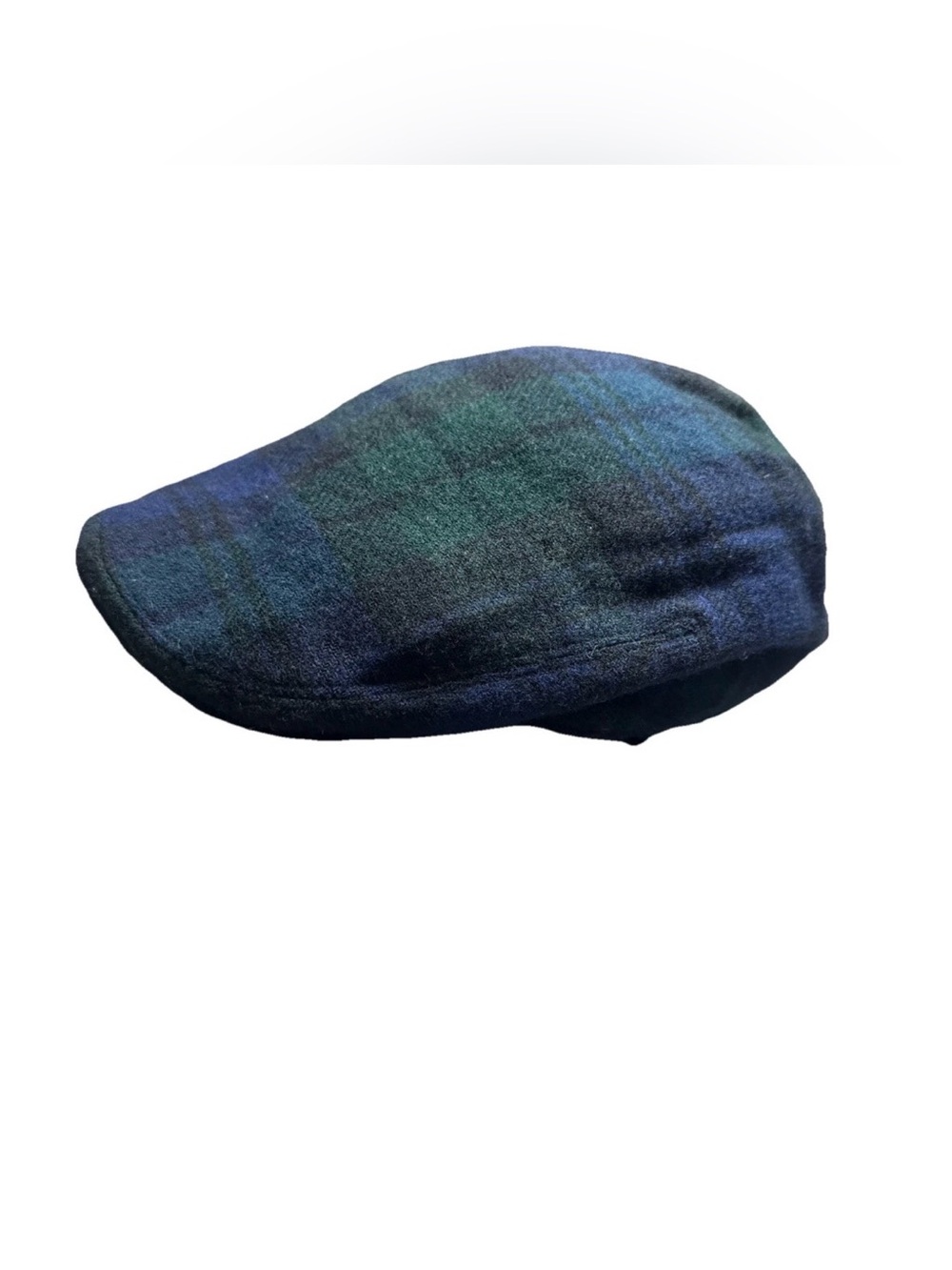 Polo Ralph Lauren Hat Tartan Plaid Wool Flat Cap Ivy Driving L/XL Crest